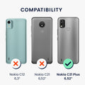 TPU Hülle für Nokia C21 Plus in Dark Rose