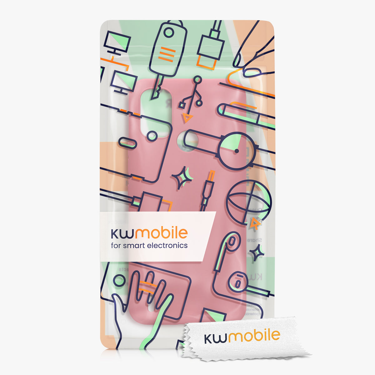 TPU Hülle für Nokia C21 Plus in Dark Rose