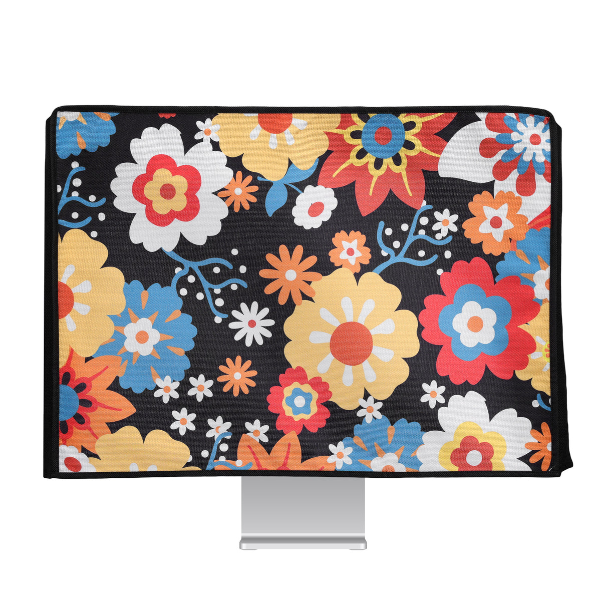 20-22" Monitor Staubschutzhülle Retro Blumen