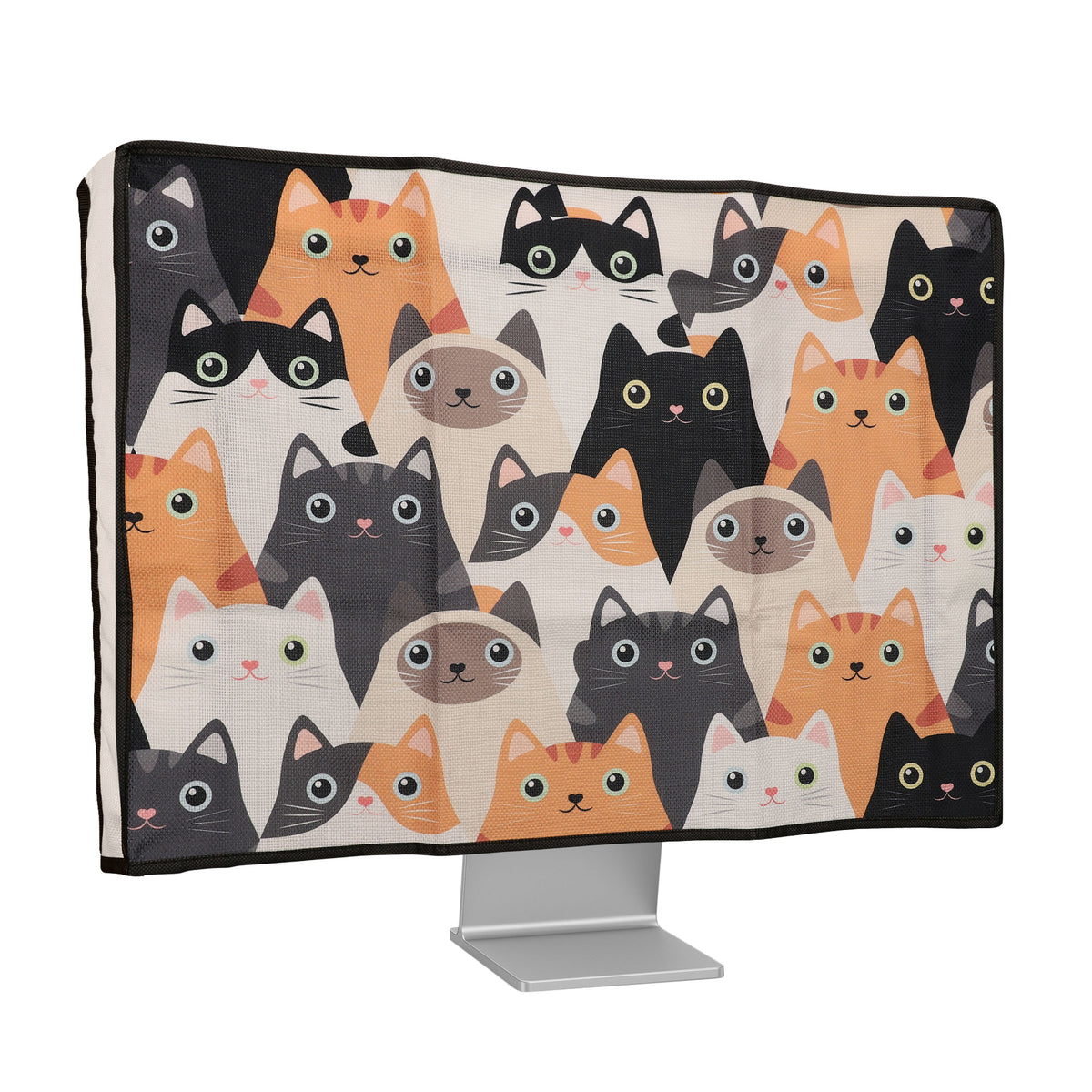 20-22" Monitor Staubschutzhülle Retro Blumen