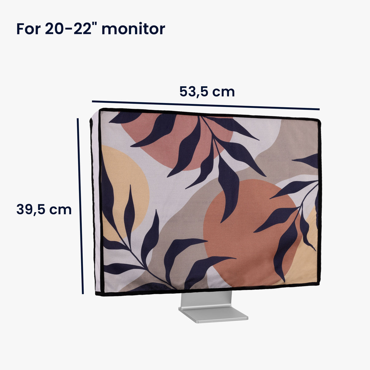 20-22" Monitor Staubschutzhülle Retro Blumen