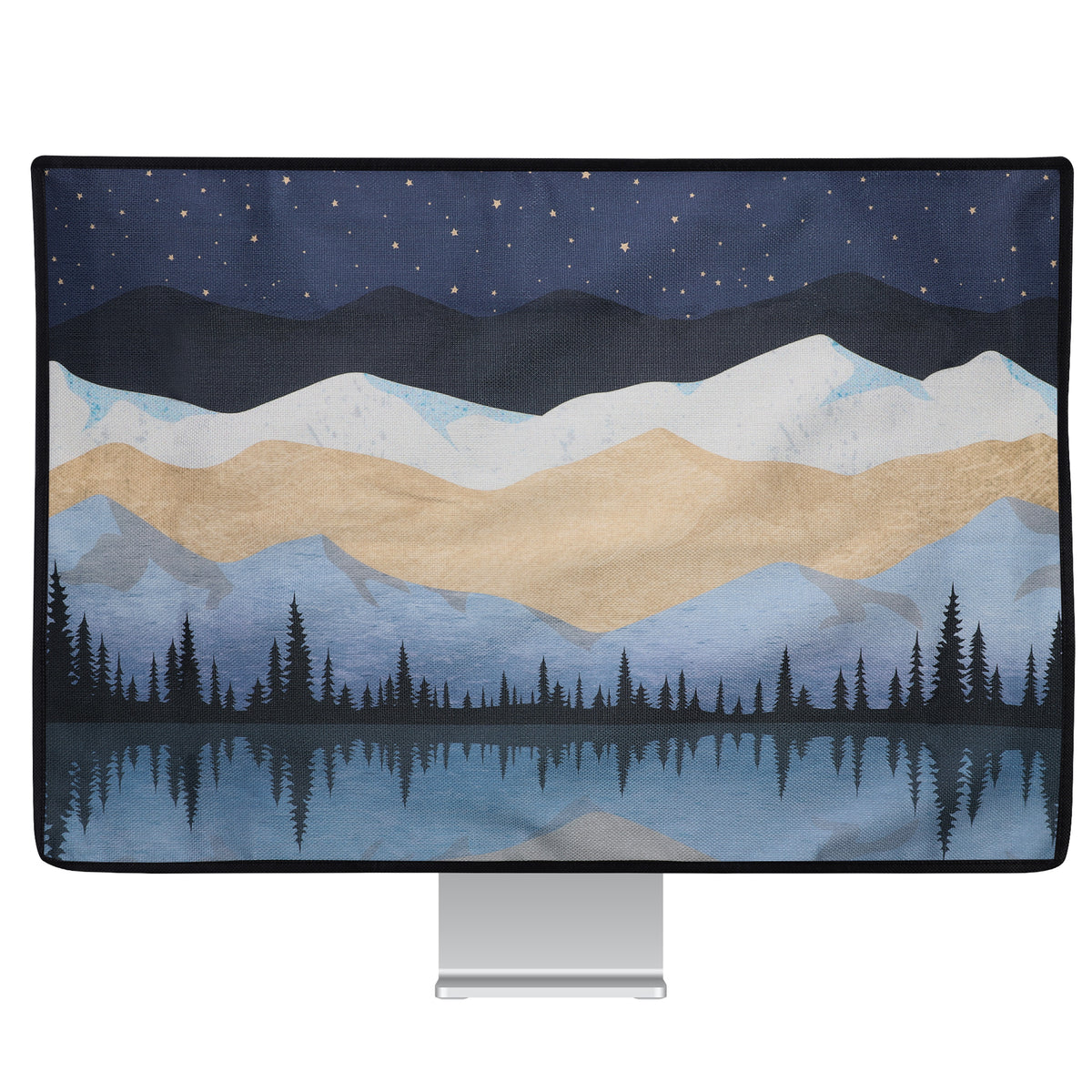 20-22" Monitor Staubschutzhülle Retro Blumen