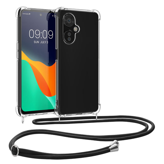 kwmobile Necklace Case kompatibel mit OnePlus Nord CE 3 Lite 5G / Nord N30 5G Hülle - Silikon Cover mit Handykette - Band Handyhülle
