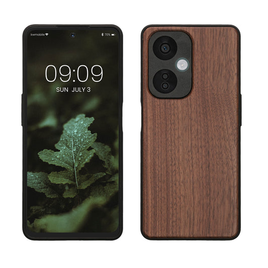 Holzhülle mit TPU Bumper für OnePlus Nord CE 3 Lite 5G / Nord N30 5G Walnussholz