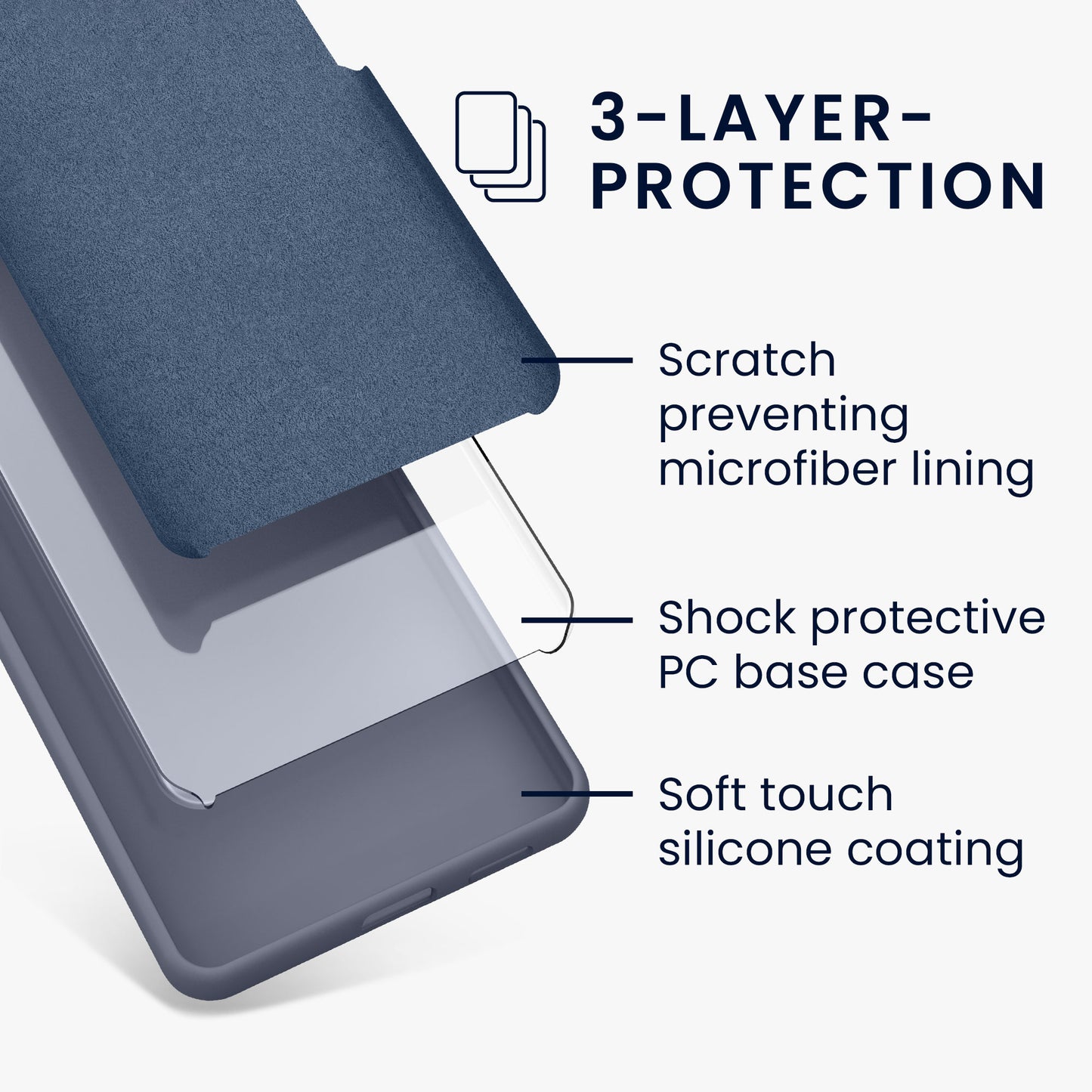 kwmobile Handyhülle für Motorola Edge 40 - Case Silikon - Kabelloses Laden - Schutzhülle Cover