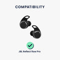 kwmobile Aufsätze für JBL Reflect flow Pro Ersatz Ohrstöpsel - Ear Tips für In-Ear Kopfhörer - Zubehör Ersatzpolster