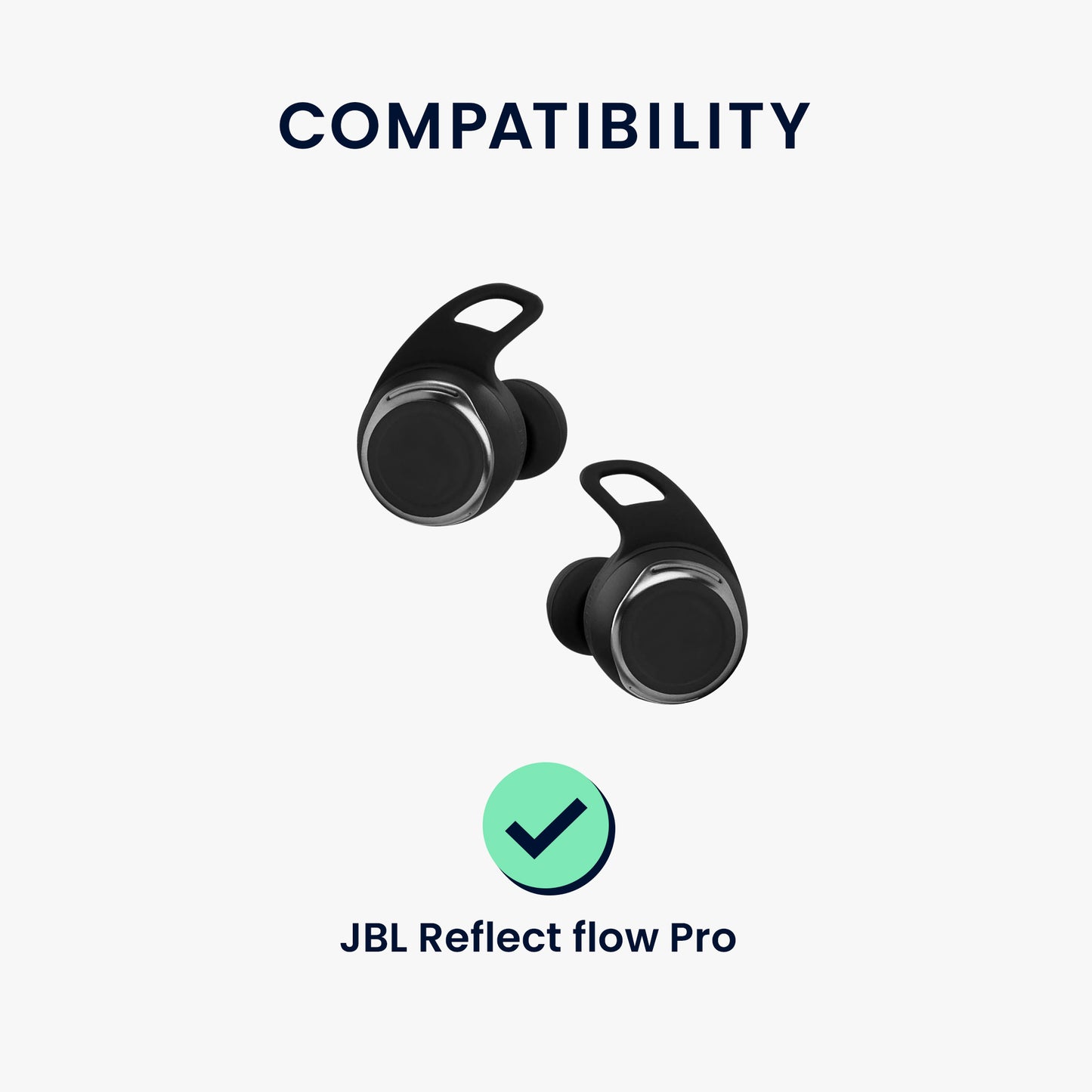 kwmobile Aufsätze für JBL Reflect flow Pro Ersatz Ohrstöpsel - Ear Tips für In-Ear Kopfhörer - Zubehör Ersatzpolster