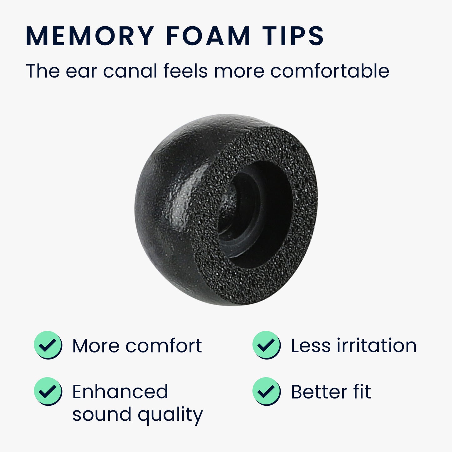 kwmobile Aufsätze für JBL Reflect flow Pro Ersatz Ohrstöpsel - Ear Tips für In-Ear Kopfhörer - Zubehör Ersatzpolster
