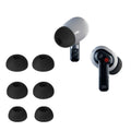 kwmobile 6x Silikonaufsätze für Nothing ear (2) - Ersatz Ohrstöpsel in 3 Größen - Ear Tips für In-Ear Kopfhörer - Zubehör Ersatzpolster in Schwarz Schwarz  