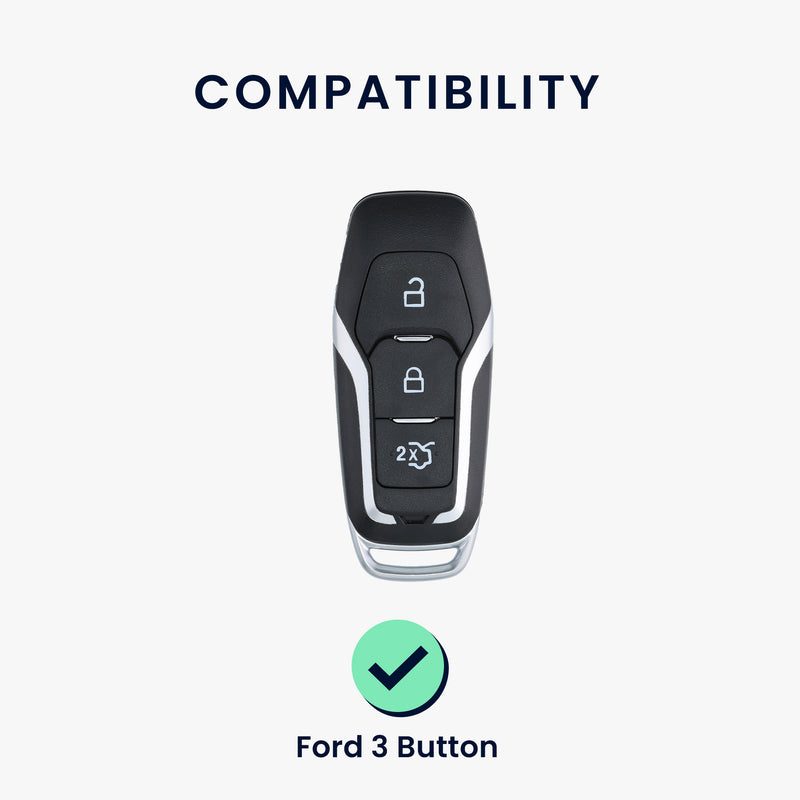 Ford 3-Tasten MyKey Key Free Autoschlüssel Hardcover Schlüsselhülle