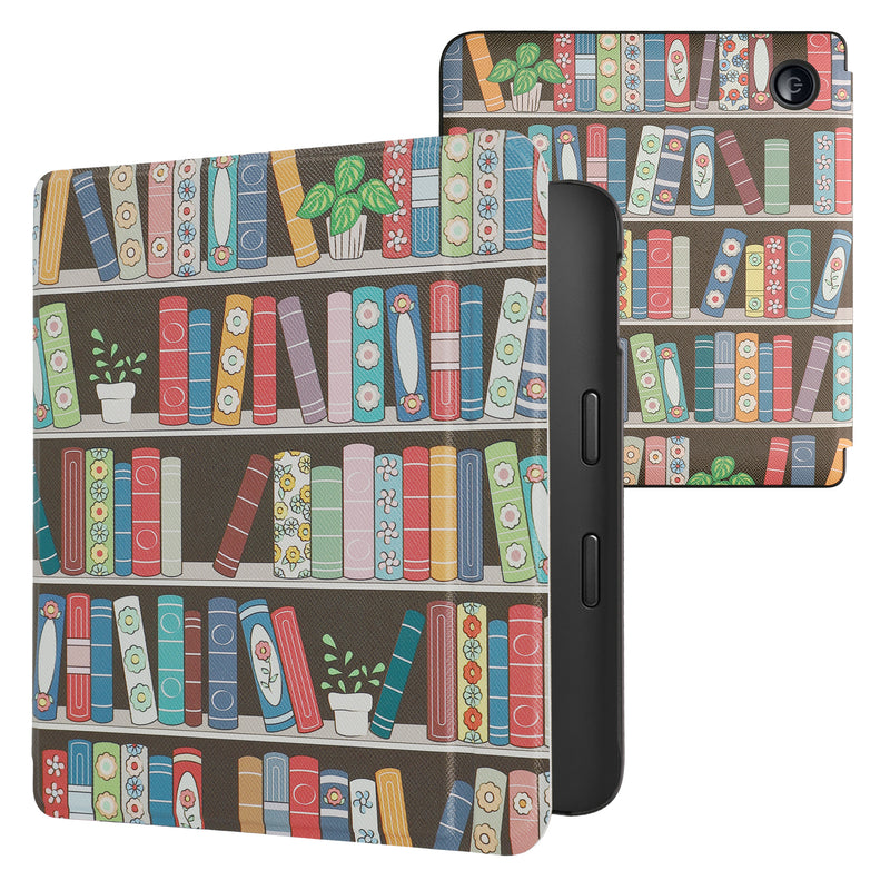 Kobo Libra 2 mit Auto-Sleep eReader Flip Case Bücherregal