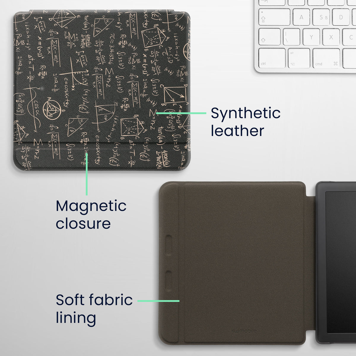 Kobo Libra 2 mit Auto-Sleep eReader Flip Case Bücherregal
