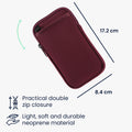 kwmobile Handy Tasche zum Umhängen - Hülle mit Band - Cover mit Reißverschluss - Necklace Case - Hüllen