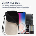 kwmobile Handy Tasche kompatibel mit Smartphones Hülle mit Mikrofaser Inlay Handytasche mit 17,2 x 8,4 cm Innenmaße
