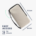 kwmobile Handy Tasche kompatibel mit Smartphones Hülle mit Mikrofaser Inlay Handytasche mit 17,2 x 8,4 cm Innenmaße