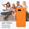 kwmobile Handyhülle für Google Pixel 7a Hülle - weiches Handy Silikon Case - Schutzhülle Cover