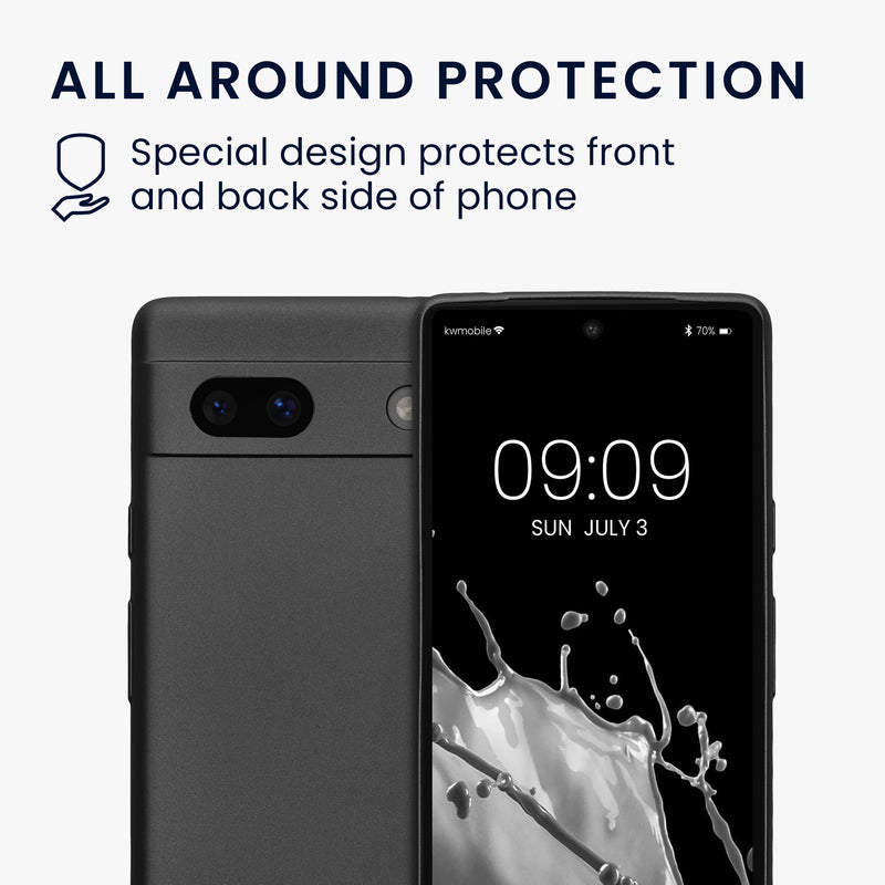 kwmobile Handyhülle für Google Pixel 7a Hülle - weiche Silikon Case schutzhülle Cover