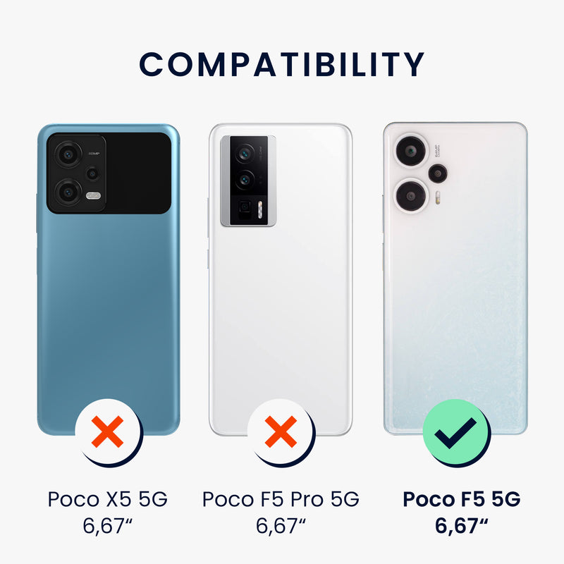 Holz Hardcase mit TPU Bumper für Xiaomi Poco F5 5G Kompass Vintage