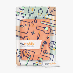 Kobo Clara 2E / Tolino Shine 4 eReader Klapphülle Mikrofaser Orange