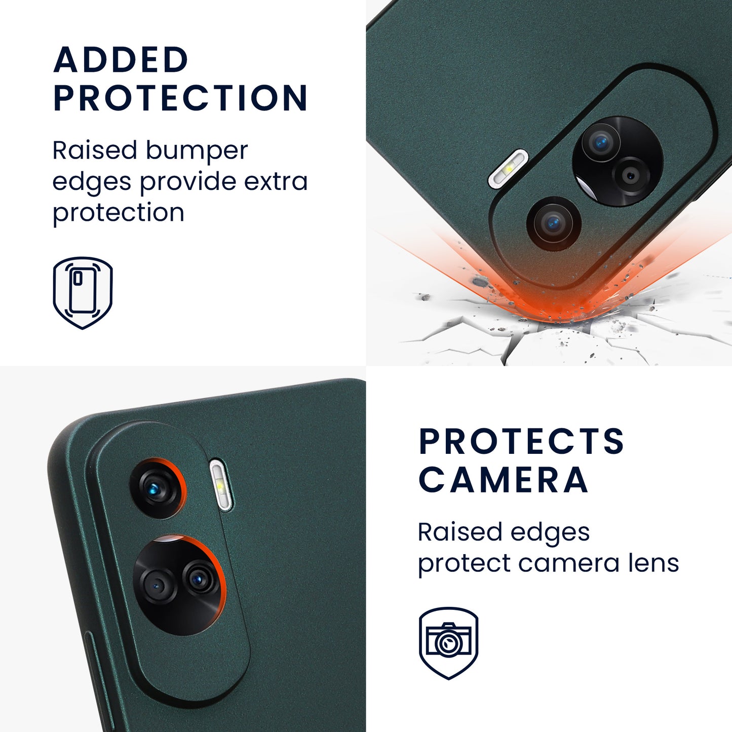 kwmobile Handyhülle für HONOR 90 Lite 5G Hülle - weiche Silikon Case metallisch schimmernd - Schutzhülle Cover