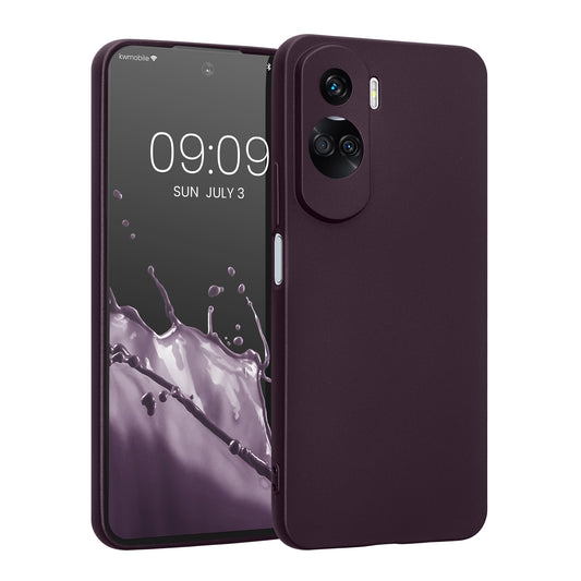 kwmobile Handyhülle für HONOR 90 Lite 5G Hülle - weiche Silikon Case metallisch schimmernd - Schutzhülle Cover