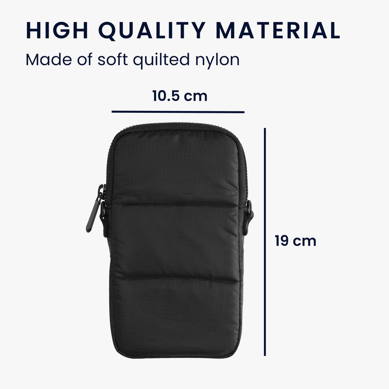 Crossbody Handytasche XL mit 4 Kartenfächern - Innenmaße 17,2 x 8,4 cm