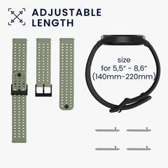 kwmobile Uhrenarmband für Suunto 9 Peak Pro/ 9 peak / 5 peak / Vertical Armband - Fitnesstracker Band Set aus Silikon