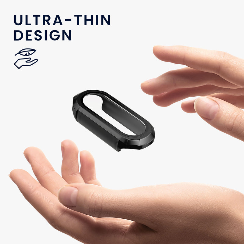 kwmobile Silikon Hülle für Xiaomi Mi Band 8 Schutzhülle - Fullbody Display Cover Set