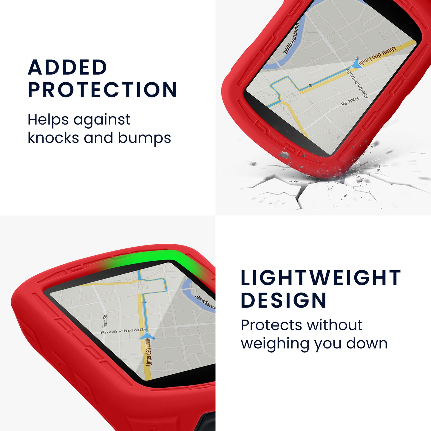 kwmobile Hülle kompatibel mit Garmin Edge 840 / Edge 540 GPS Fahrrad Case Schutzhülle