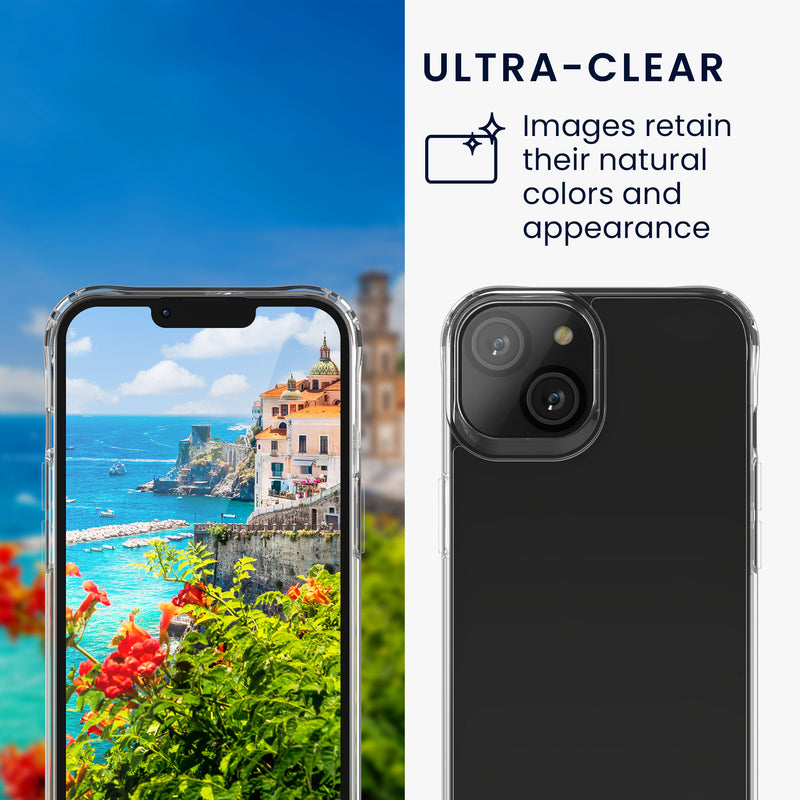 kwmobile 5in1 Set Handyhülle kompatibel mit Apple iPhone 13 Hülle - 1x stoßsichere Schutzhülle 2x Schutzglas Display 2x Kamerschutz Glas