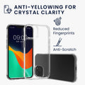 kwmobile 5in1 Set Handyhülle kompatibel mit Apple iPhone 13 Hülle - 1x stoßsichere Schutzhülle 2x Schutzglas Display 2x Kamerschutz Glas