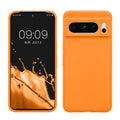 kwmobile Handyhülle für Google Pixel 8 Pro Hülle, für Pixel 8 Pro Case - Hülle Silikon - kabelloses Laden - Fruity Orange Fruity Orange  