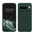 kwmobile Handyhülle für Google Pixel 8 Pro Hülle, für Pixel 8 Pro Case - Hülle Silikon - kabelloses Laden - Moosgrün Moosgrün  