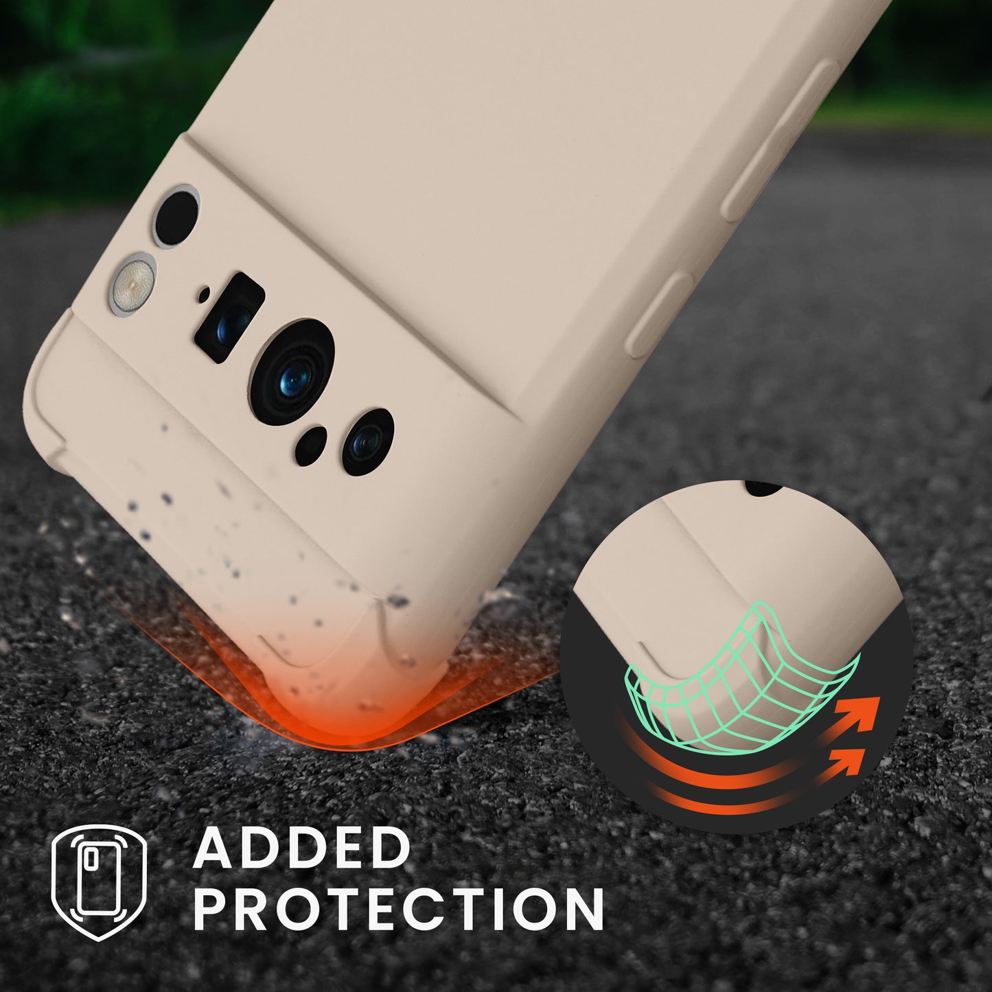kwmobile Necklace Case kompatibel mit Google Pixel 8 Pro Hülle - Cover mit Kordel zum Umhängen - Silikon Schutzhülle