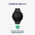 kwmobile Silikon Uhrenarmband für Garmin Forerunner 965 / 955 / 945 / 745 Armband - Ersatzarmband für Fitnesstracker