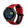 kwmobile Silikon Uhrenarmband für Garmin Forerunner 965 / 955 / 945 / 745 Armband - Ersatzarmband für Fitnesstracker - Wechselarmband Smartwatch - Rot Schwarz Rot  [dsg02]
