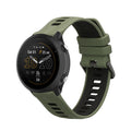 kwmobile Silikon Uhrenarmband für Garmin Forerunner 965 / 955 / 945 / 745 Armband - Ersatzarmband für Fitnesstracker - Wechselarmband Smartwatch - Dunkelgrün Schwarz Dunkelgrün  [dsg03]