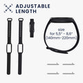 kwmobile Uhrenarmband für Xiaomi Redmi Smart Band 2 Armband - Fitnesstracker Band Set aus Silikon - Ersatzarmband Smartwatch