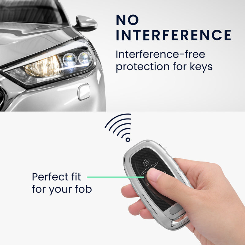 Hülle für Audi A6 A7 A8 Q7 Q8 3-Tasten Autoschlüssel Keyless