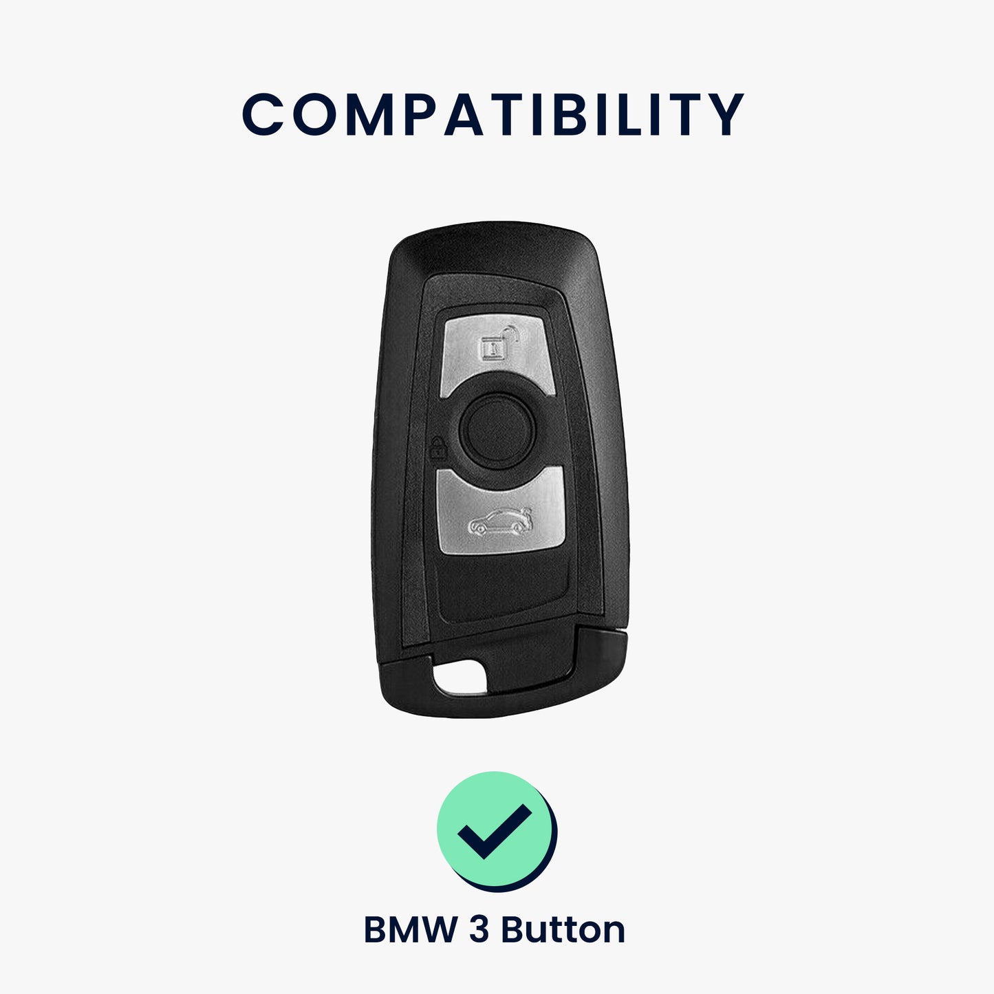 Hülle für BMW 3-Tasten Funk Autoschlüssel (nur Keyless Go)