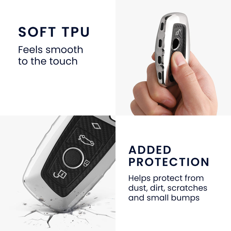 Hülle für BMW 3-Tasten Funk Autoschlüssel (nur Keyless Go)