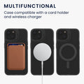 kwmobile Hülle kompatibel mit Apple iPhone 13 Hard Case mit erhöhtem Rand Kameraschutz integriert Transparent