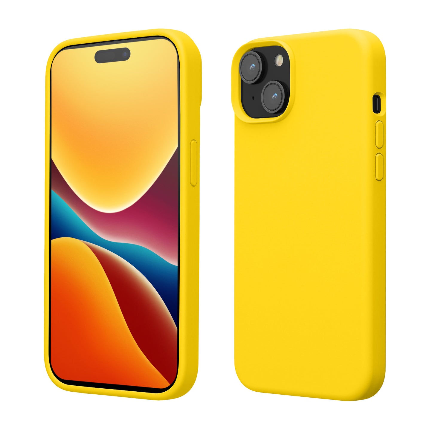 kwmobile Handyhülle für iPhone 15 Case - kabelloses Laden