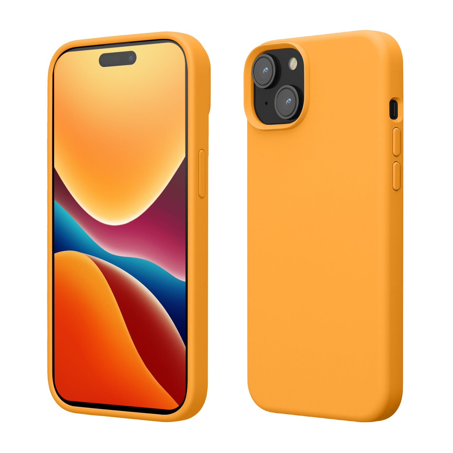 kwmobile Handyhülle für iPhone 15 Case - kabelloses Laden