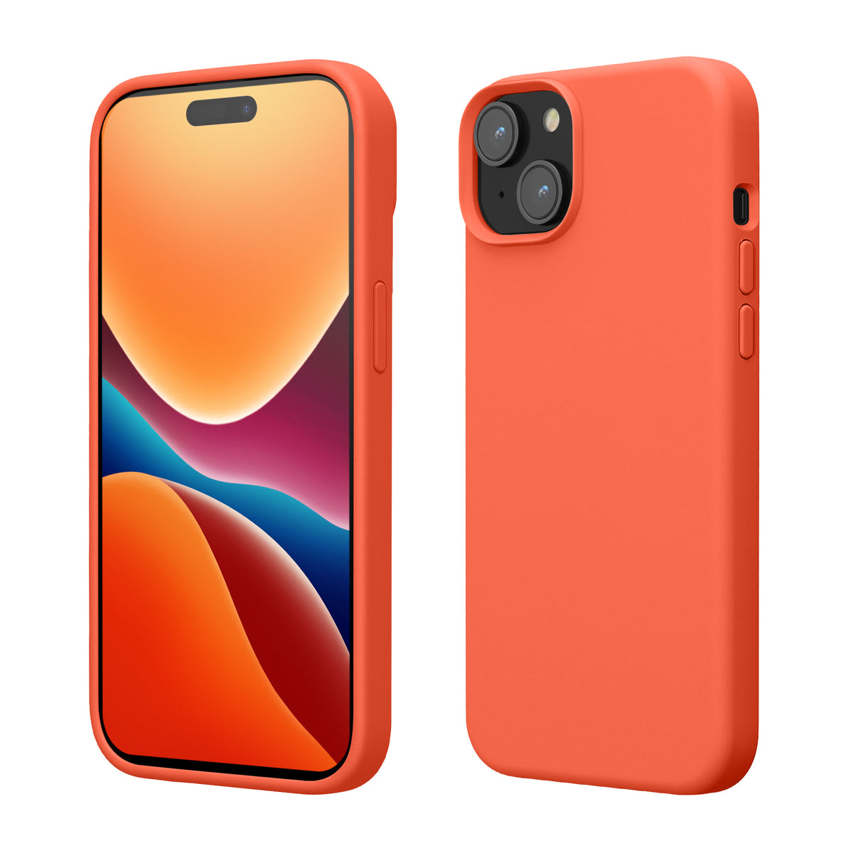 kwmobile Handyhülle für iPhone 15 Case - kabelloses Laden