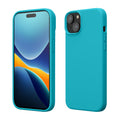kwmobile Handyhülle für iPhone 15 Hülle, für iPhone 15 Case - Hülle Silikon - kabelloses Laden - Cool Glacier Cool Glacier  