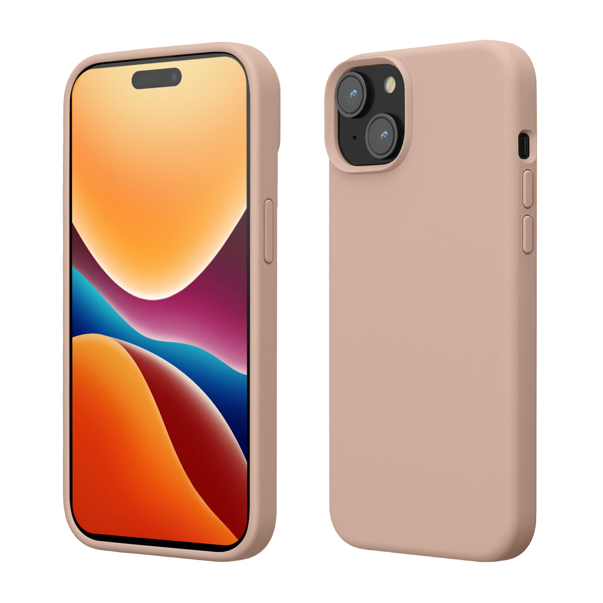 kwmobile Handyhülle für iPhone 15 Case - kabelloses Laden