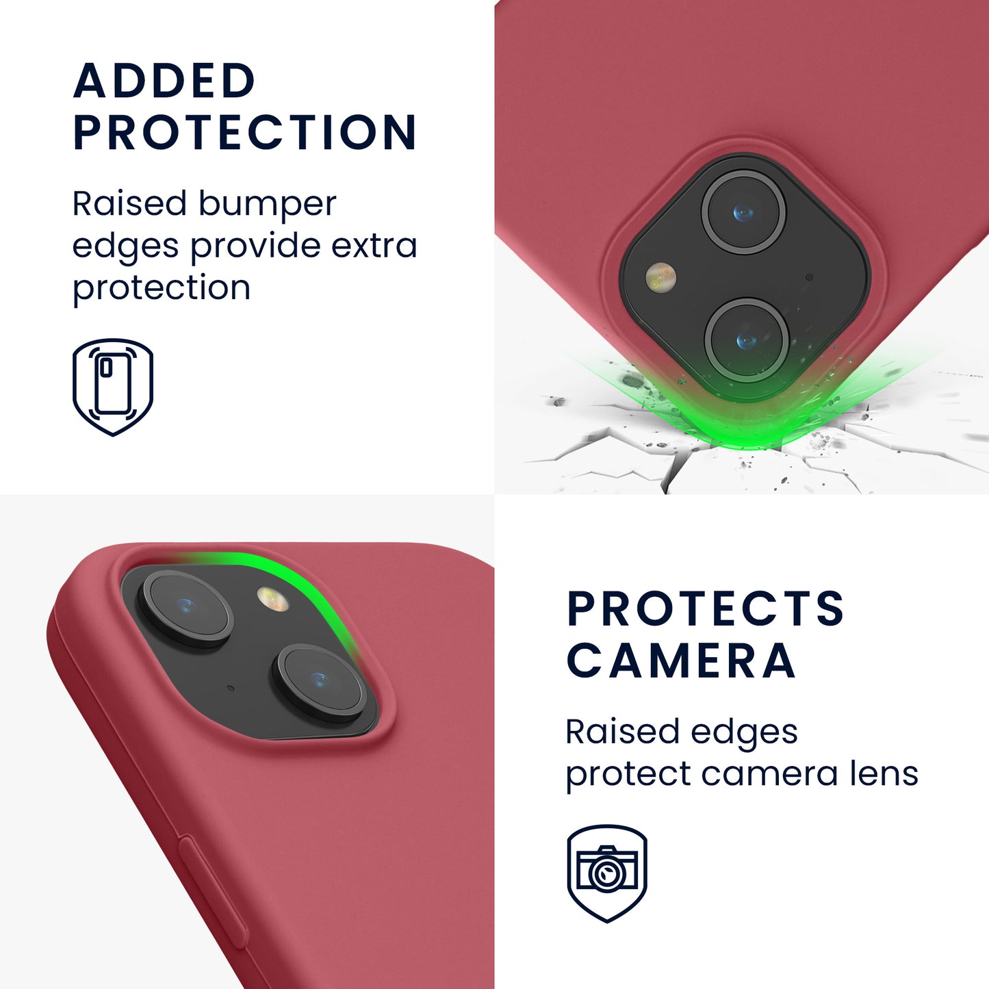 kwmobile Handyhülle für iPhone 15 Case - kabelloses Laden