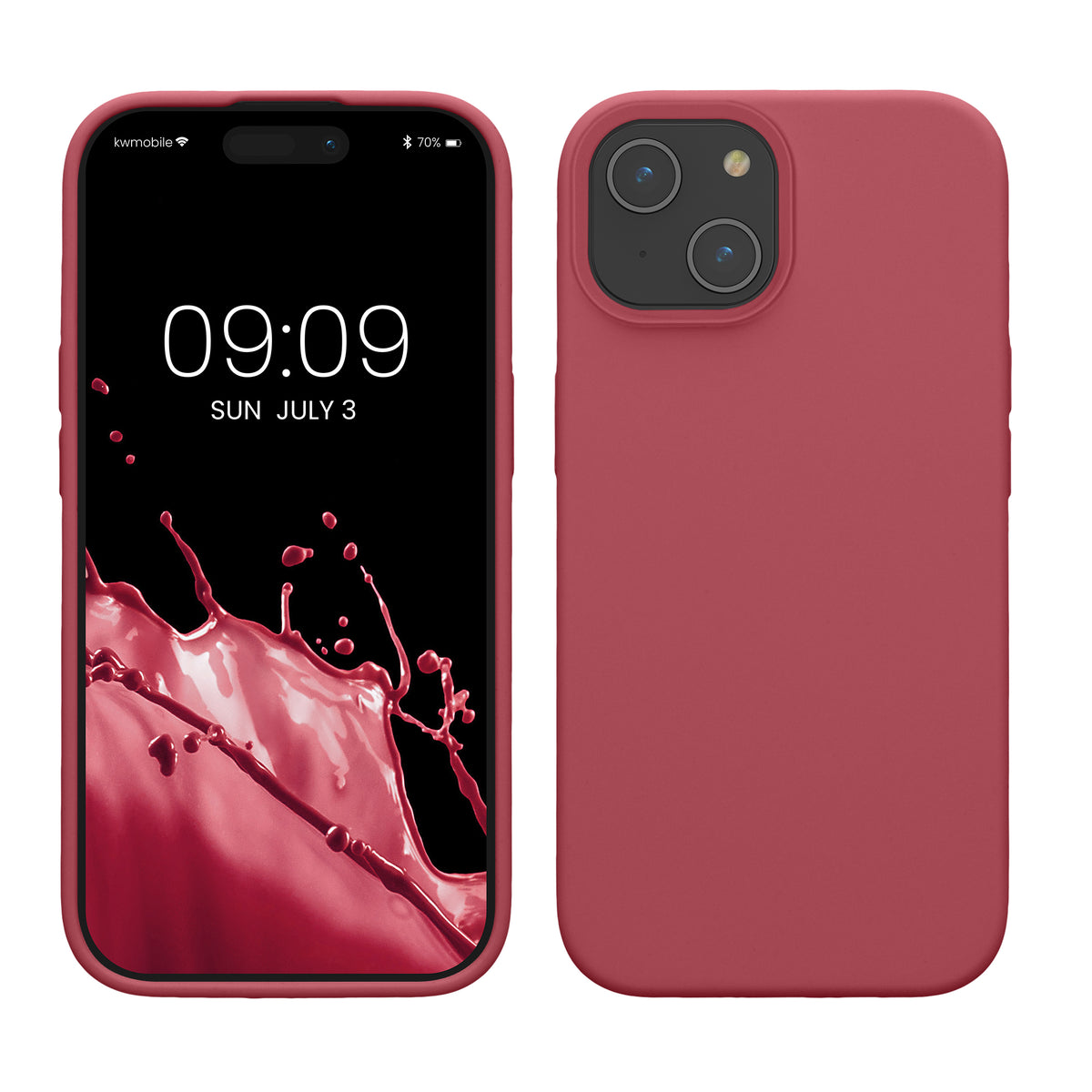 kwmobile Handyhülle für iPhone 15 Case - kabelloses Laden