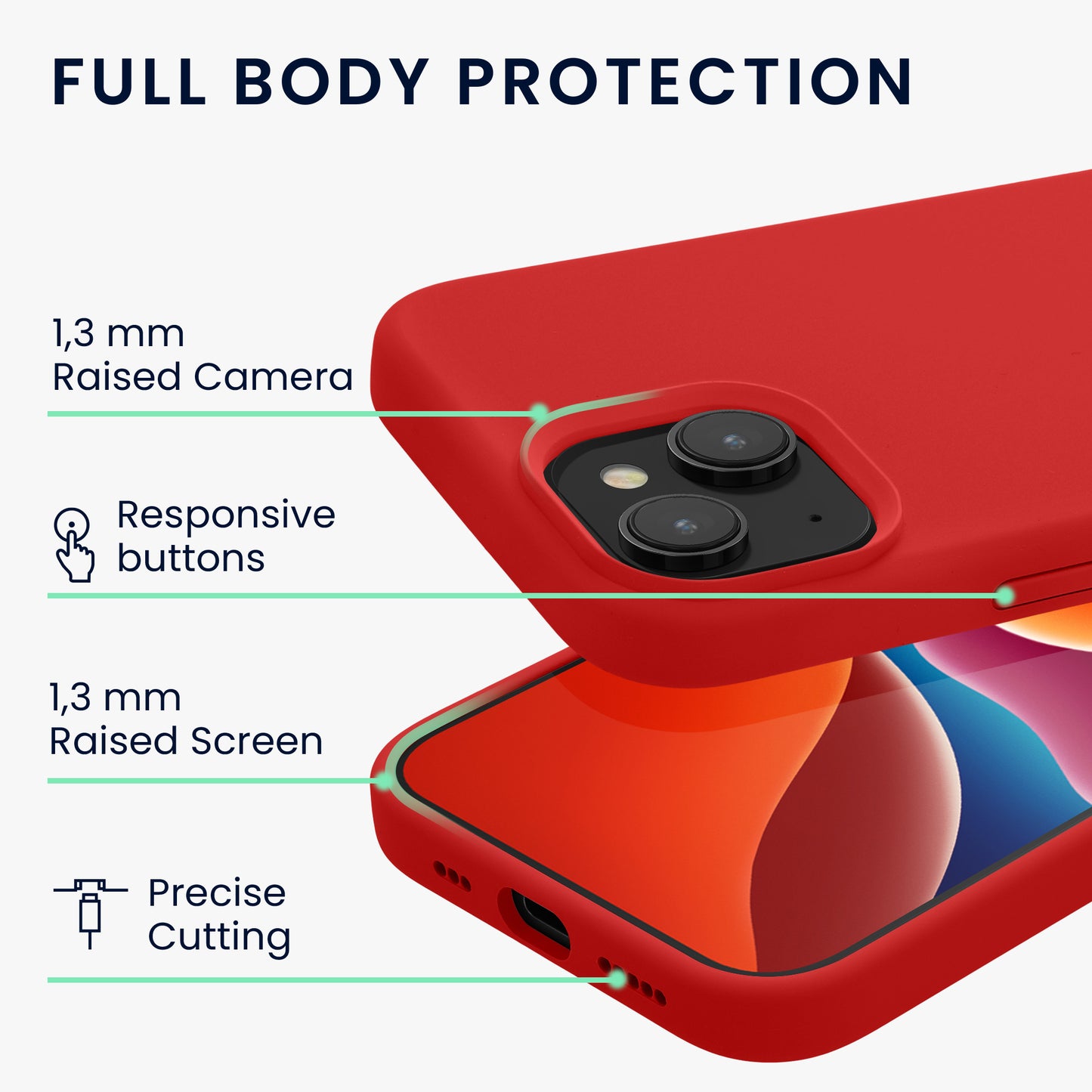 kwmobile Handyhülle für iPhone 15 Case - kabelloses Laden